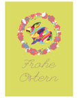 Jordan Original Grußkarte - Frohe Ostern - bunter Osterhase