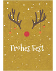 Jordan Original Grußkarte - Holzschliffpappe - Frohes Fest