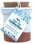 FLOR DE SalMartins 100g - in Terracotta Topf - Mit Korkdeckel - Teilw. glasiert (Weiß)
