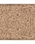 Umweltfreundlicher Graspapier Karton mit Füllmaterial – passend für z.B. 3 Flaschen (425 x 380 x 145 mm)