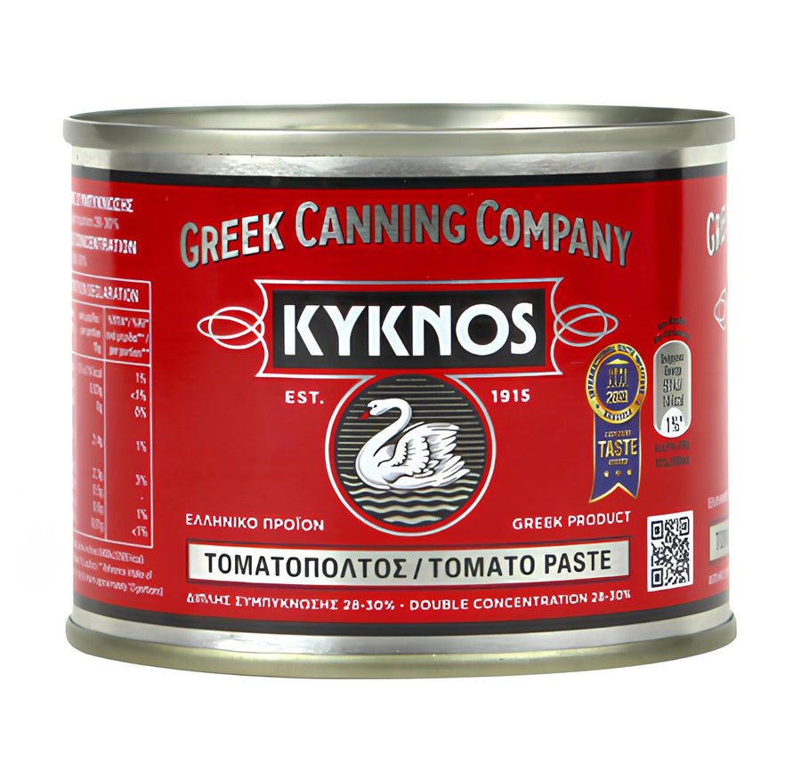 KYKNOS S.A. Greek Canning - Tomatenmark - doppelt konzentrierte Tomatenpaste aus Griechenland - 28-30% - 200g Dose
