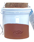 FLOR DE SalMartins 100g - in Terracotta Topf - Mit Korkdeckel - Teilw. glasiert (Weiß)