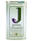 Jordan Olivenöl - Natives Olivenöl Extra - Kanister - 1,00 Liter (2er Pack)