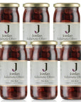 Jordan - Kalamata Oliven ohne Kern - 360g/200g Abtropfgewicht - 6er Pack