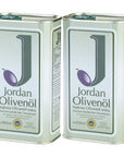 Jordan Olivenöl - Natives Olivenöl Extra - Kanister - 1,00 Liter (2er Pack)
