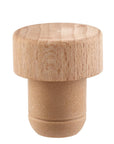 Jordan Original Keramikflasche - matt weiß mit schwarzen Symbolen - 500 ml - inkl. Holzdeckel mit Ausgießer