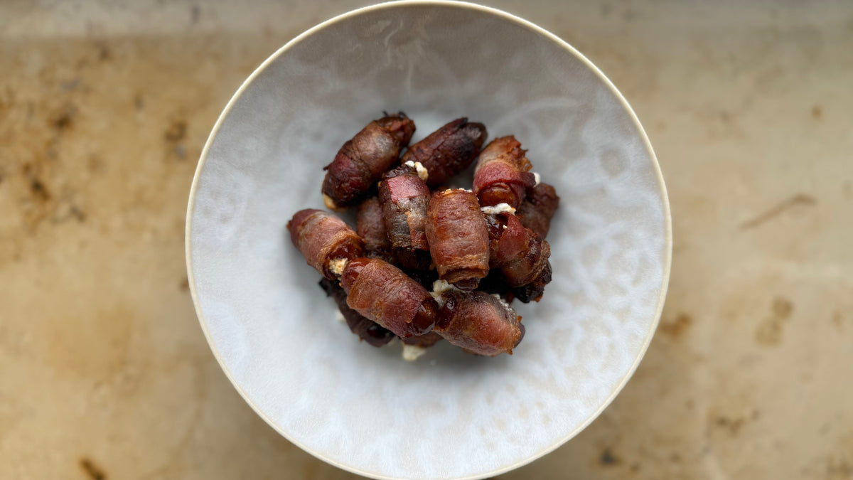 🥓 Datteln im Speckmantel: Das Upgrade mit cremiger Feta-Füllung