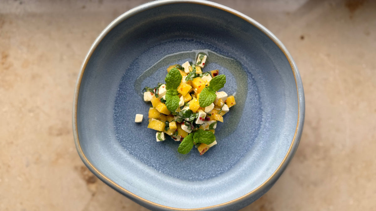 🥭 Mango-Feta-Salat: Die exotische Umami-Bombe