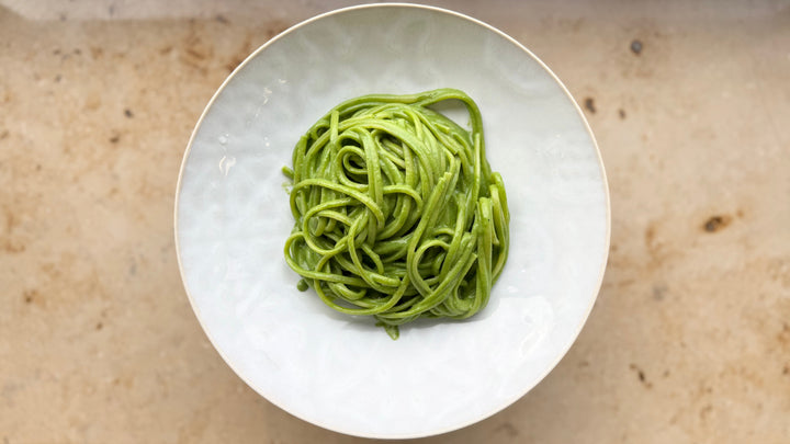 Spinat-Feta-Pasta — knallgrün und super schnell