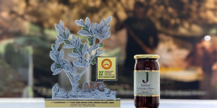 Weltbeste Oliven: Jordan Olivenöl gewinnt Gran Goccia d’Oro beim AIPO Verona