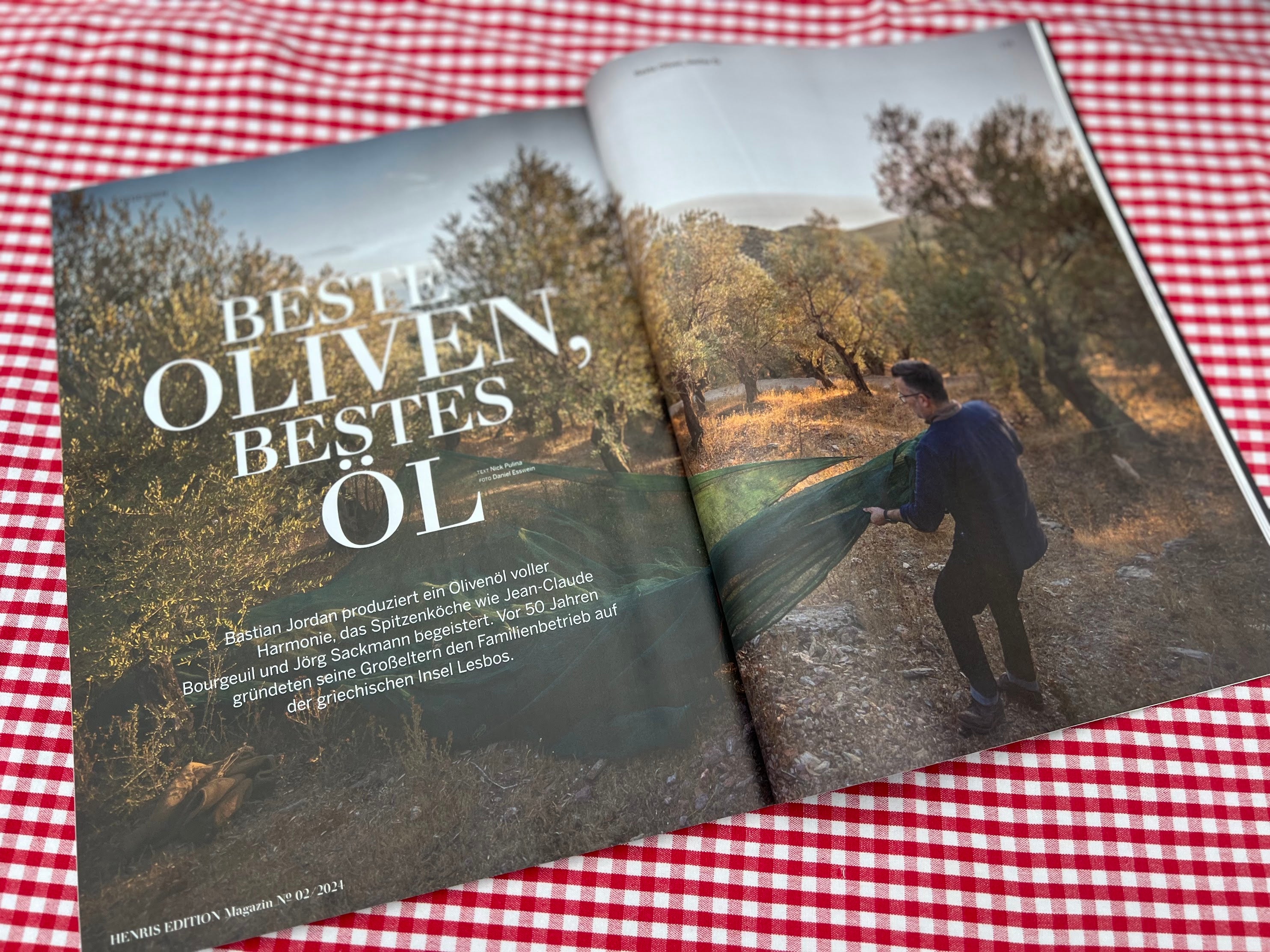 Jordan Olivenöl im Gault Millau: Bericht im Magazin Sommer 02/2024