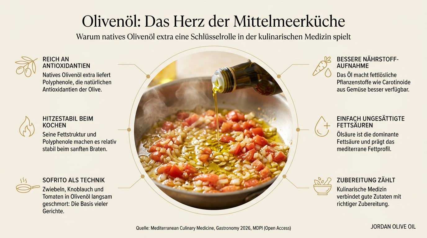 Kulinarische Medizin: Warum Olivenöl das Herz der Mittelmeerküche ist