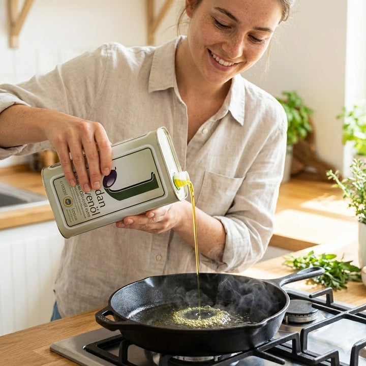 Braten mit Olivenöl: Warum der deutsche Mythos wissenschaftlich falsch ist