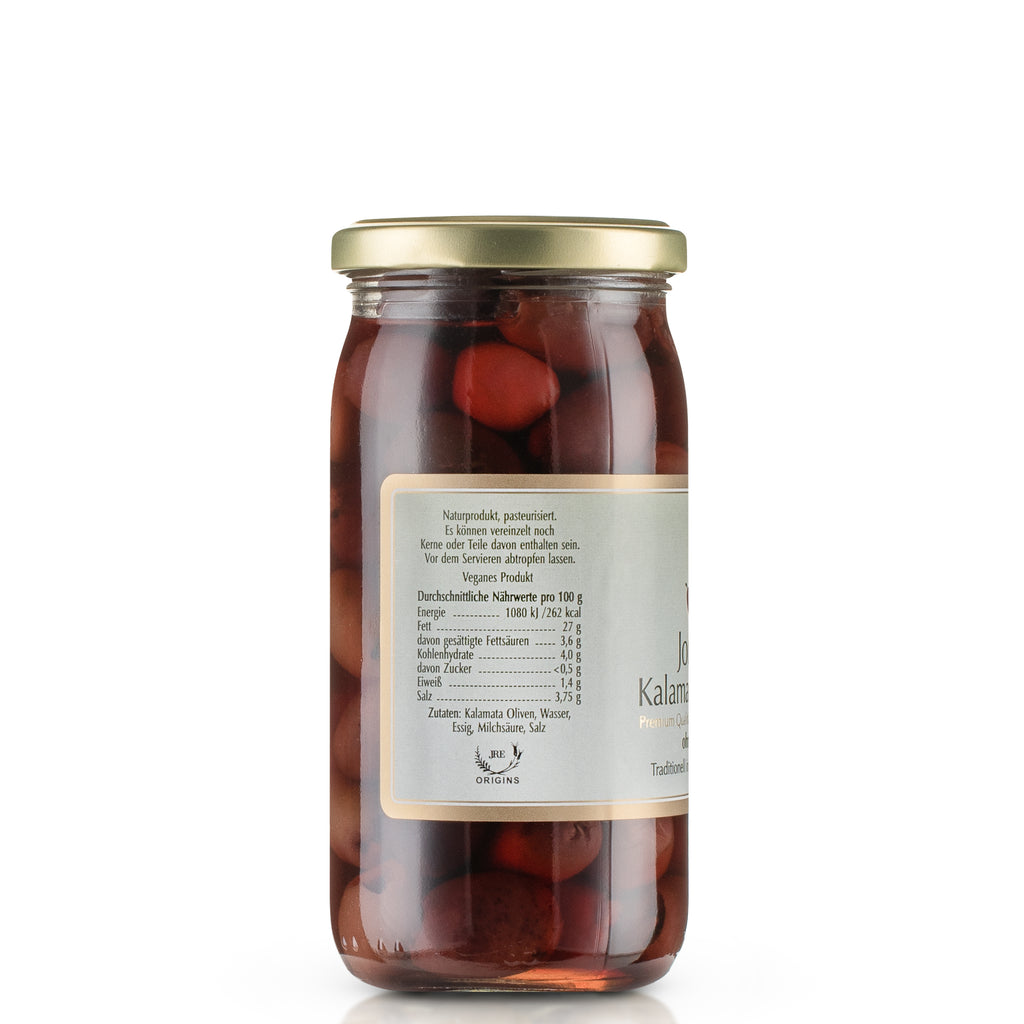 Jordan - Kalamata Oliven ohne Kern - 360g/200g Abtropfgewicht