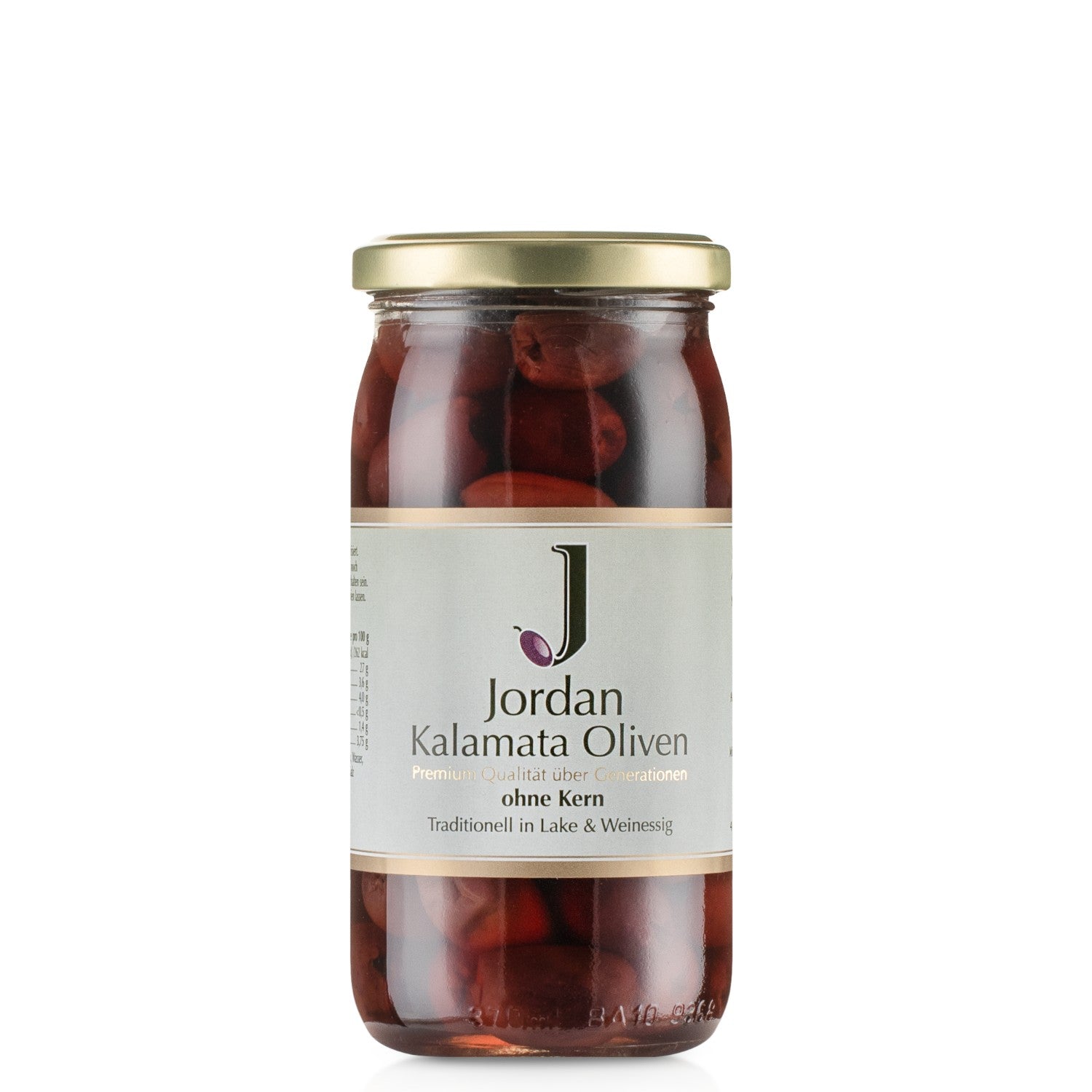 Jordan - Kalamata Oliven ohne Kern - 360g/200g Abtropfgewicht