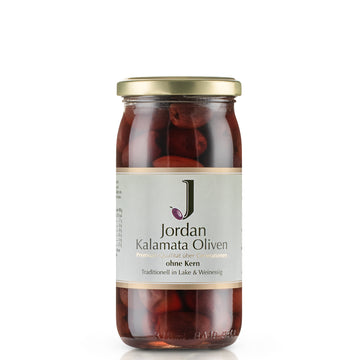 Jordan Original - Kalamata Oliven ohne Kern - 360g/200g Abtropfgewicht