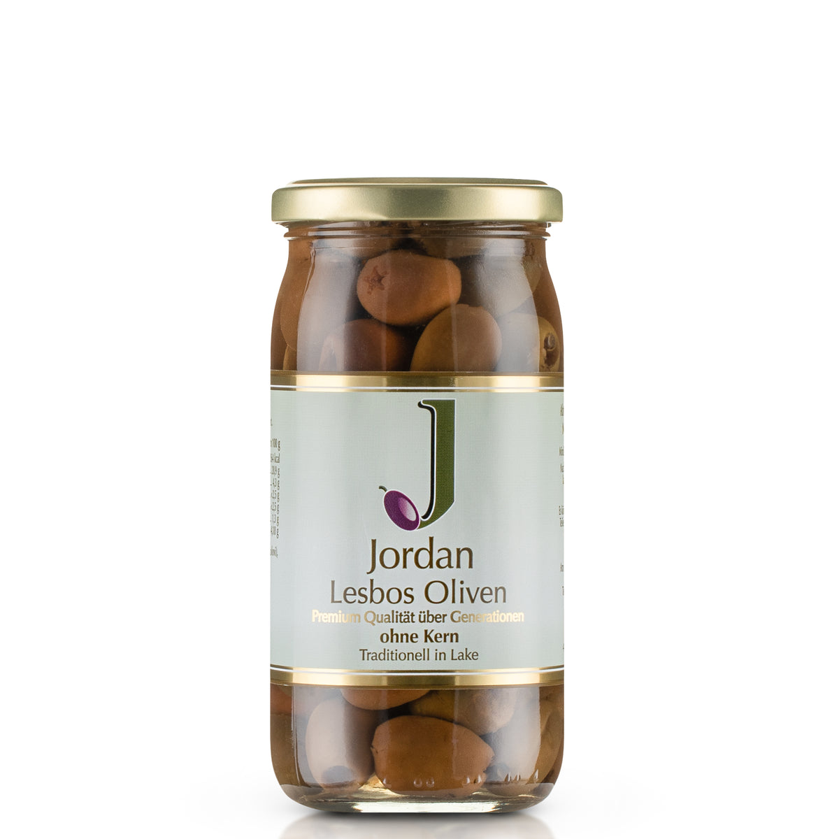 Jordan Olivenöl - Lesbos Oliven - ohne Kern - 6x 370g/185g Abtropfgewicht - 6er Pack