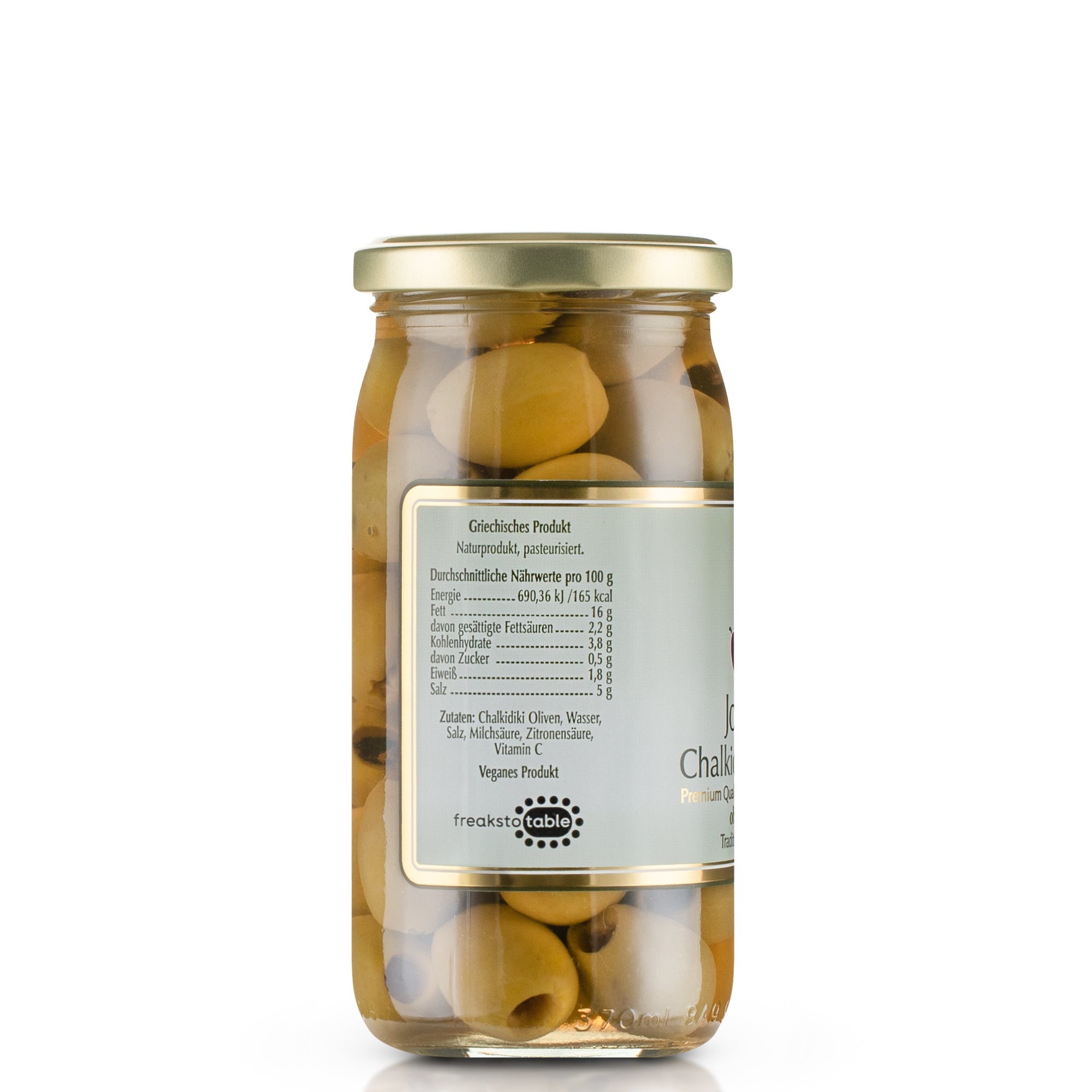Jordan - Chalkidiki Oliven - ohne Kern - Groß, Saftig und Reich an Nährstoffen - 3x 370g 3er Pack