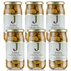 Jordan - Chalkidiki Oliven - ohne Kern - 6x 370g/185g Abtropfgewicht - 6er Pack