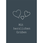 Jordan Original Grußkarte - Mit herzlichen Grüßen - petrol