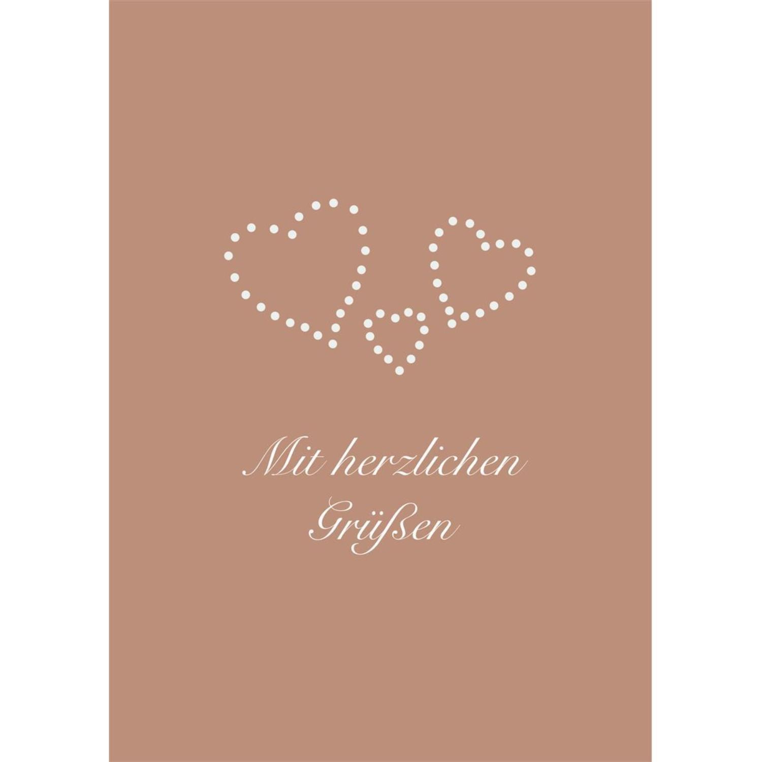 Jordan Original Grußkarte - Mit herzlichen Grüßen - rosa