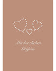 Jordan Original Grußkarte - Mit herzlichen Grüßen - rosa