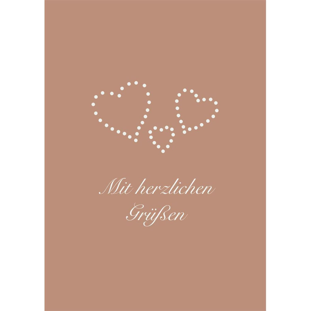 Jordan Original Grußkarte - Mit herzlichen Grüßen - rosa
