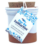 FLOR DE SalMartins 100g - in Terracotta Topf - Mit Korkdeckel - Teilw. glasiert (Weiß)