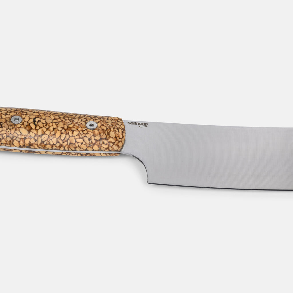 Jordan Kerner - Kochmesser mit Griff aus Olivenkernen - Klinge 21cm - Made in Solingen