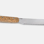Jordan Kerner - Brotmesser mit Griff aus Olivenkernen - Klinge 21cm - Made in Solingen