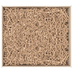 Graspapier Präsentkarton – passend für z.B. 3 Flaschen (425 x 380 x 145 mm) - verpackt mit Füllmaterial