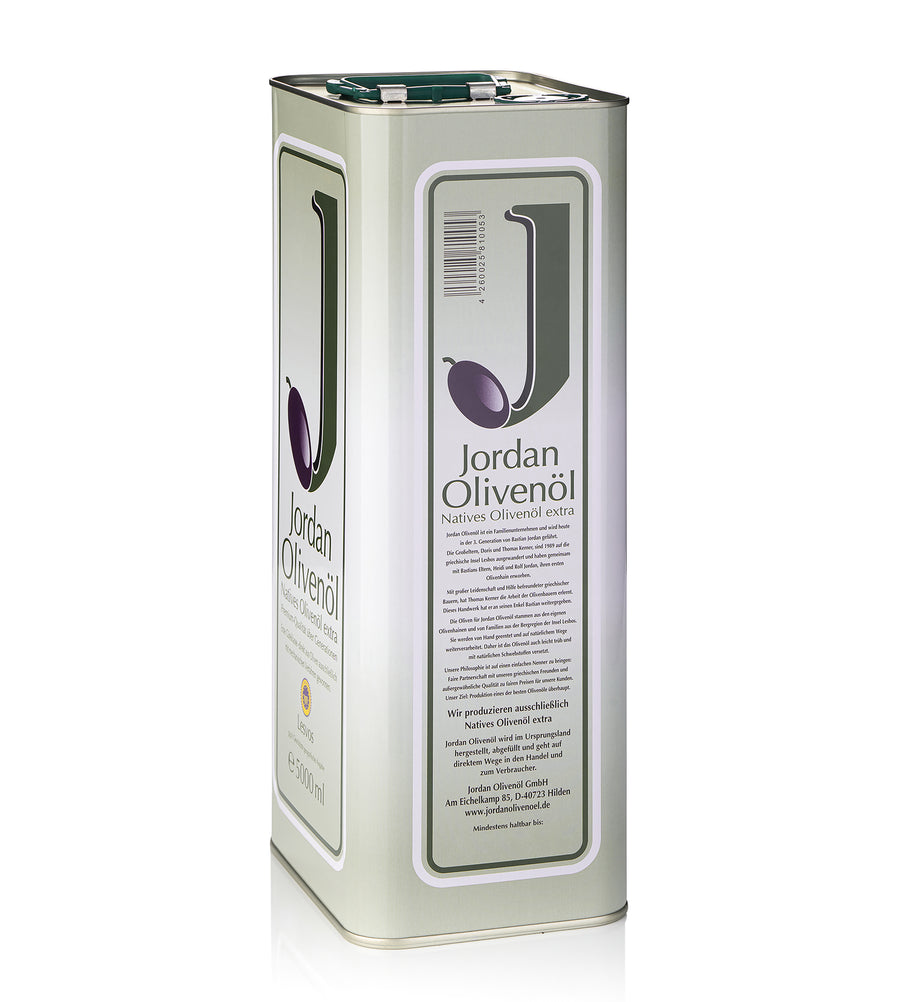 Jordan Olivenöl - Natives Olivenöl Extra - Kanister - 5,00 Liter
