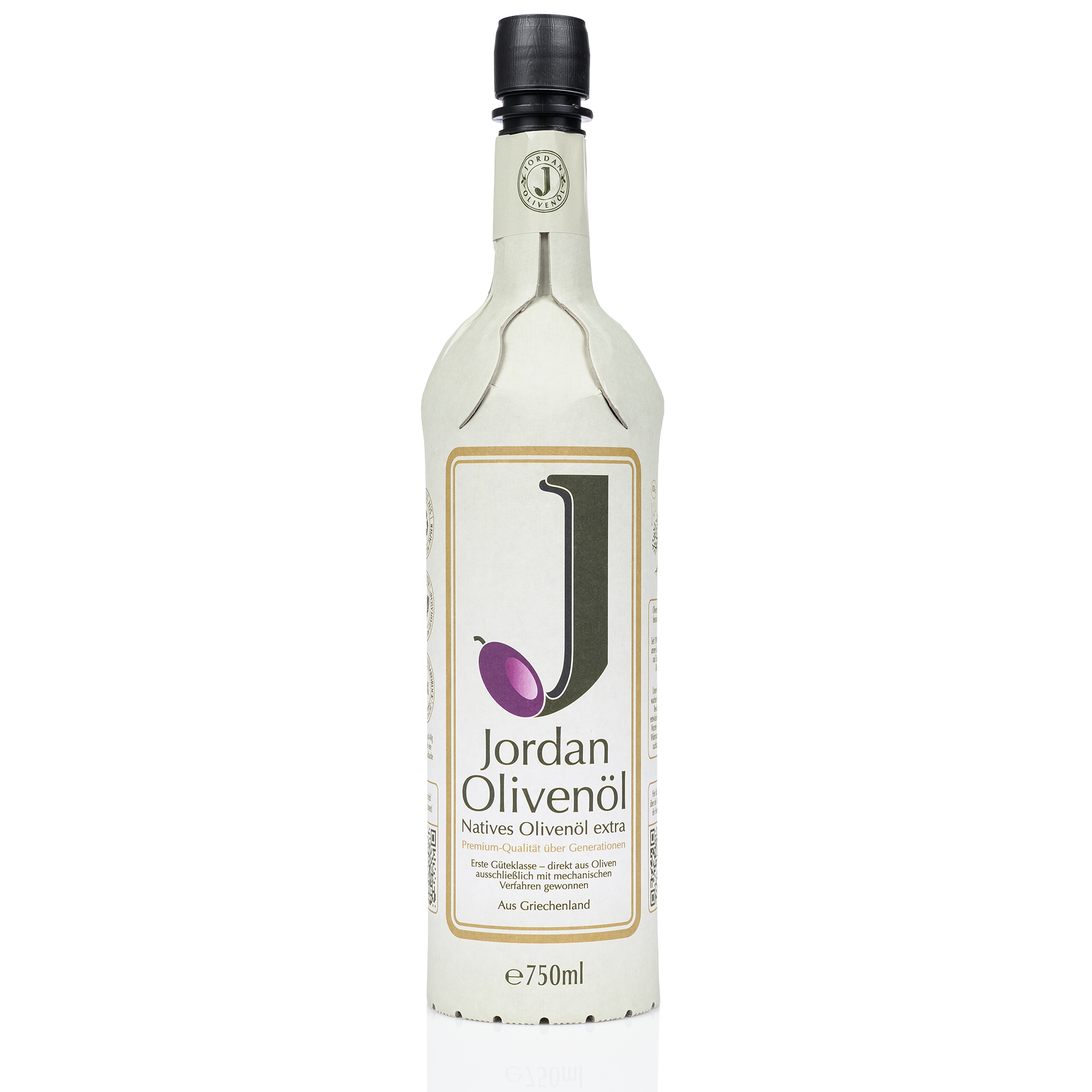 Jordan Olivenöl - natives Olivenöl extra - Papierflasche 0,75 Liter