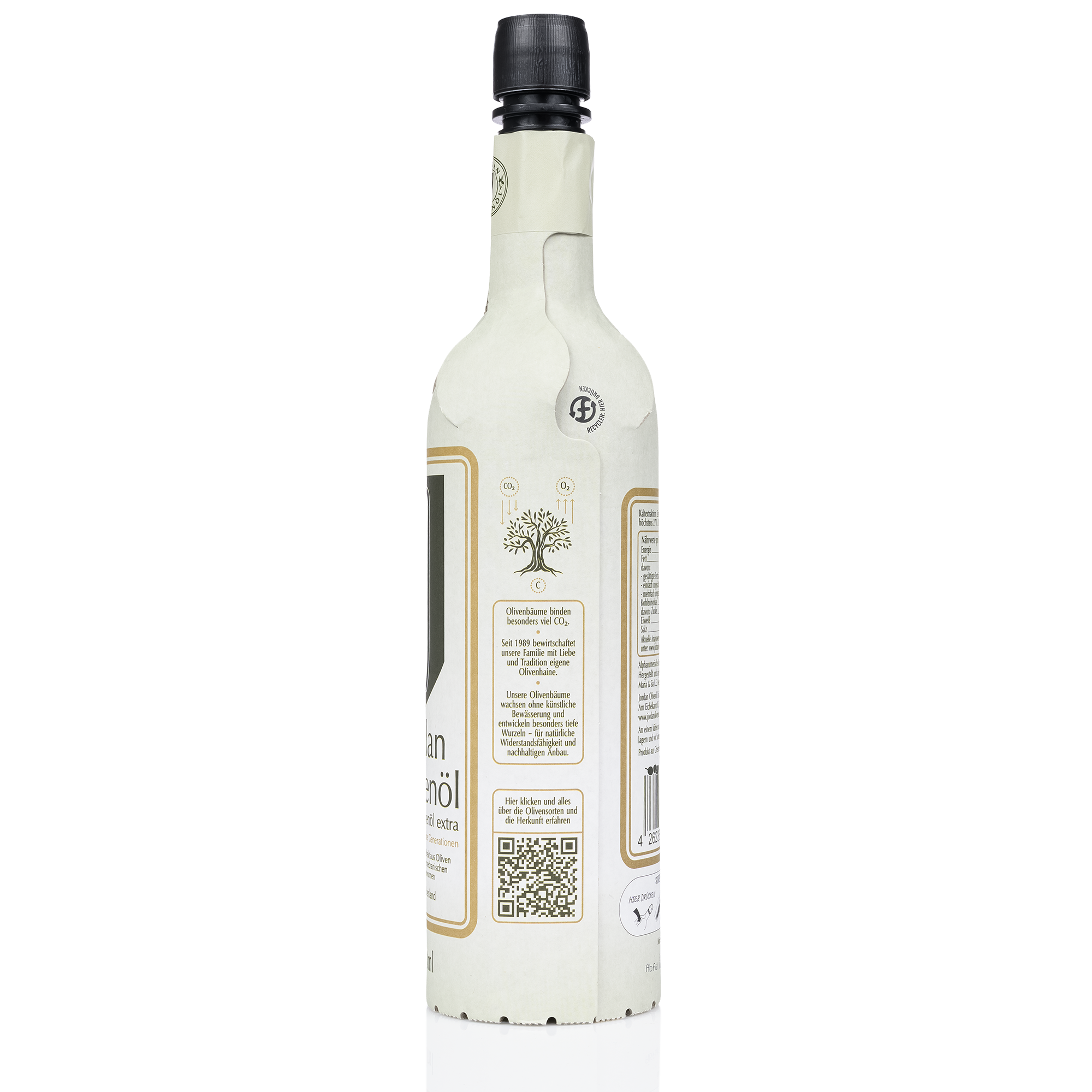 Jordan Olivenöl - natives Olivenöl extra - Papierflasche 0,75 Liter