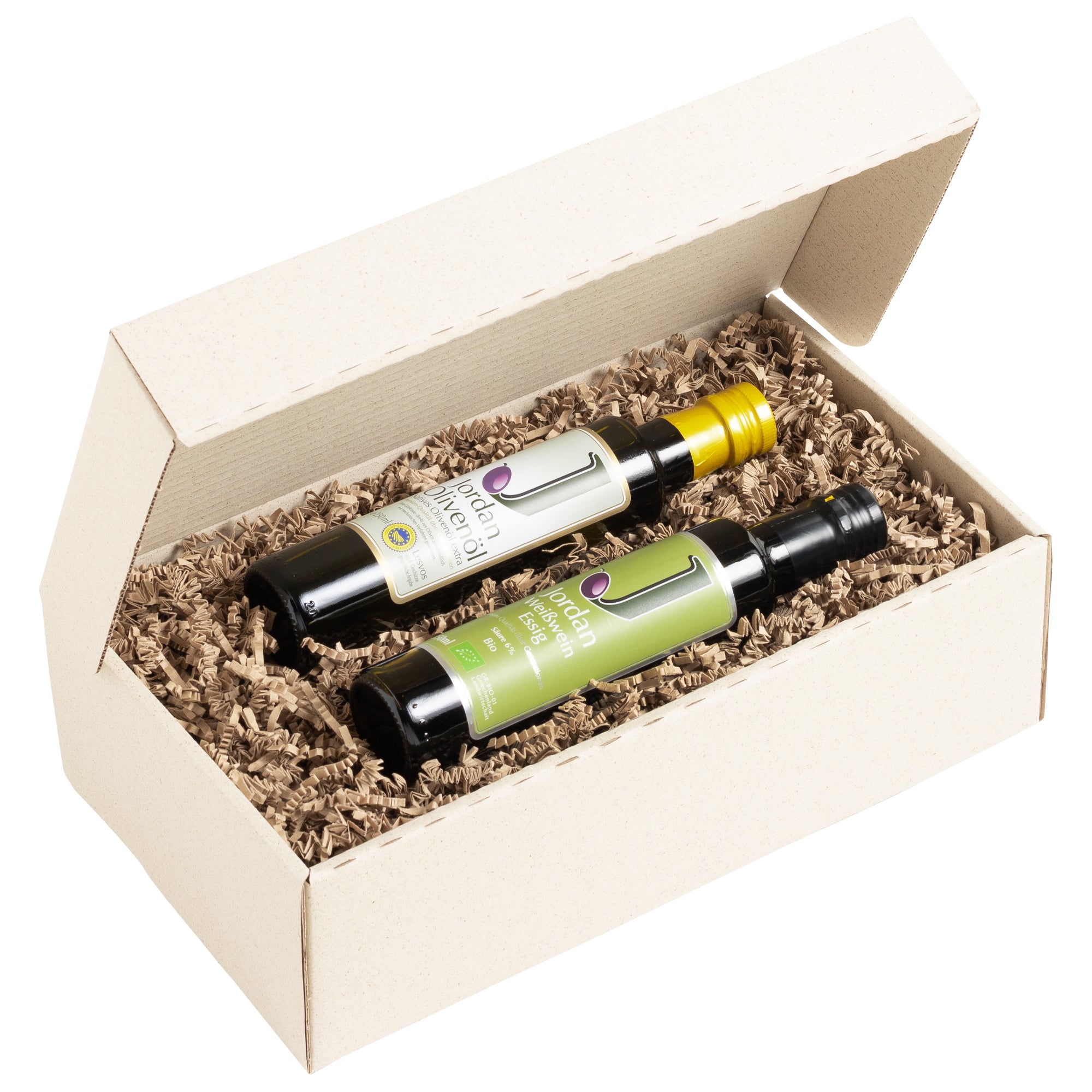 Jordan Olivenöl & Bio Weißweinessig Set – Mediterrane Geschmackserlebnisse