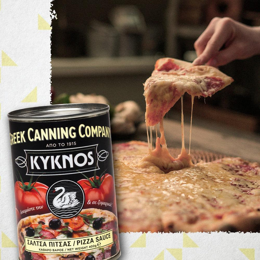 KYKNOS S.A. Greek Canning - Pizzasauce mit Kräutern & Gewürzen - 400g Dose