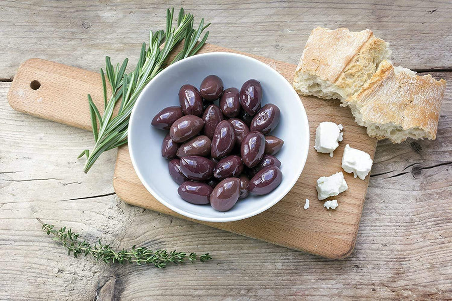 Jordan - Kalamata Oliven ohne Kern - 360g/200g Abtropfgewicht - 6er Pack