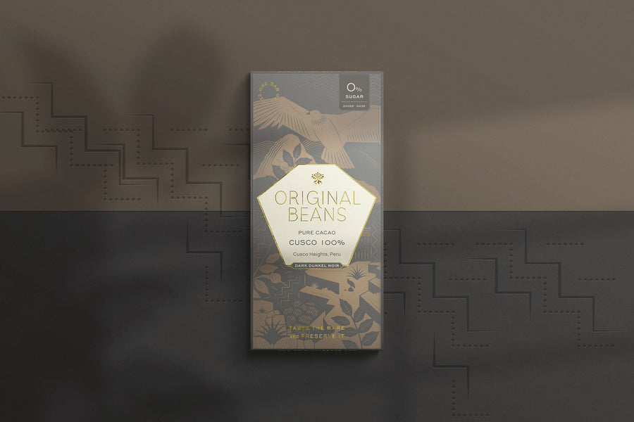 Original Beans - BIO Cusco 100% Schokolade - 70g Tafel / CH-BIO-006