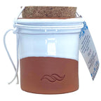 FLOR DE SalMartins 100g - in Terracotta Topf - Mit Korkdeckel - Teilw. glasiert (Weiß)