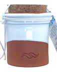 FLOR DE SalMartins 100g - in Terracotta Topf - Mit Korkdeckel - Teilw. glasiert (Weiß)