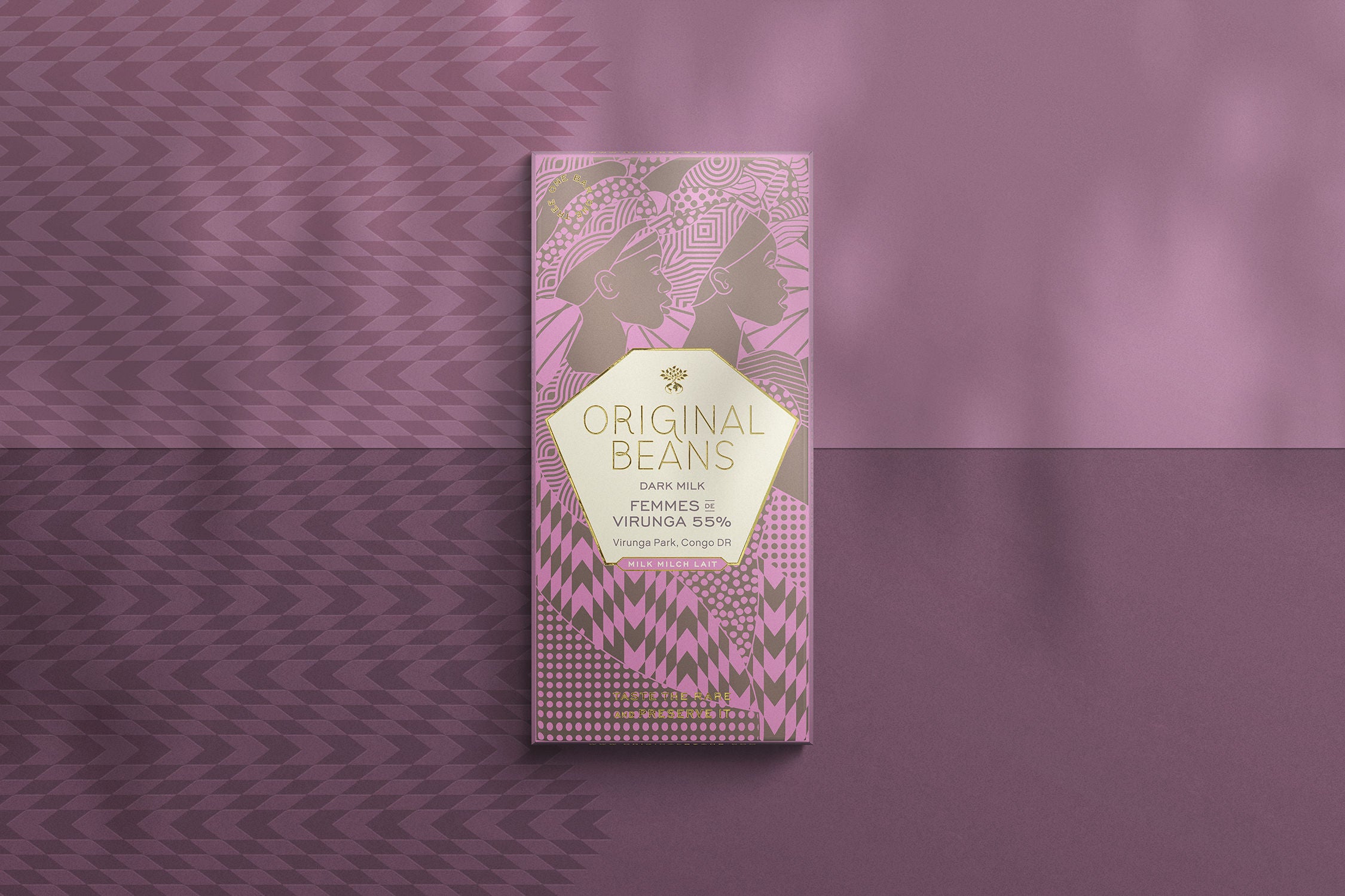 Original Beans - BIO Femmes de Virunga 55% Schokolade - 70g Tafel - CH-BIO-006