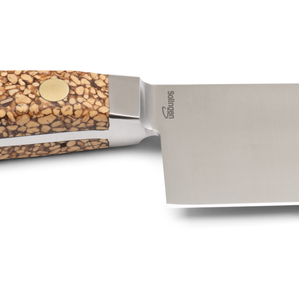 Jordan Kerner - Kochmesser mit Griff aus Olivenkernen - Santoku Klinge 19cm - Made in Solingen