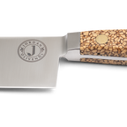 Jordan Kerner - Kochmesser mit Griff aus Olivenkernen - Santoku Klinge 19cm - Made in Solingen