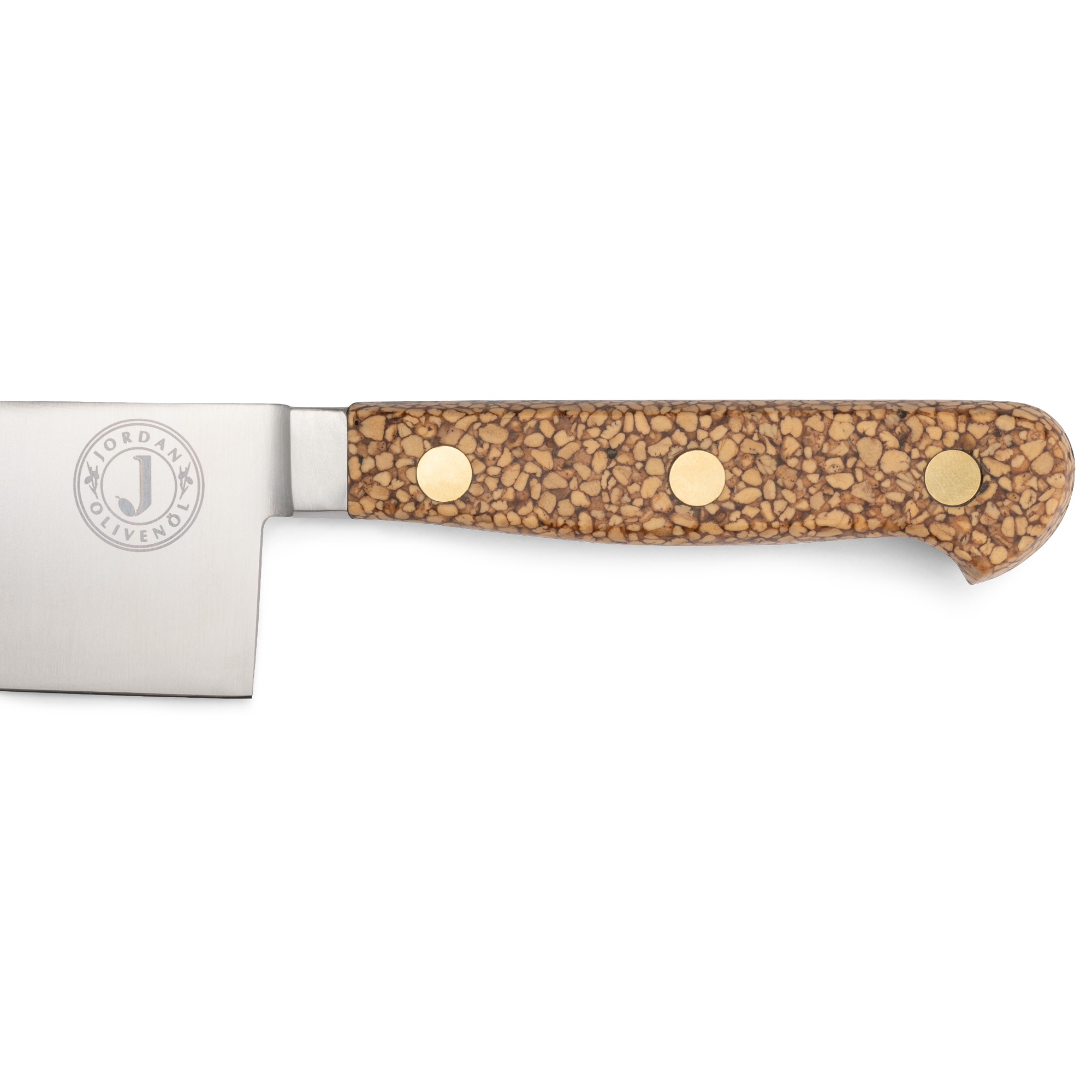 Jordan Kerner - Kochmesser mit Griff aus Olivenkernen - Santoku Klinge 19cm - Made in Solingen