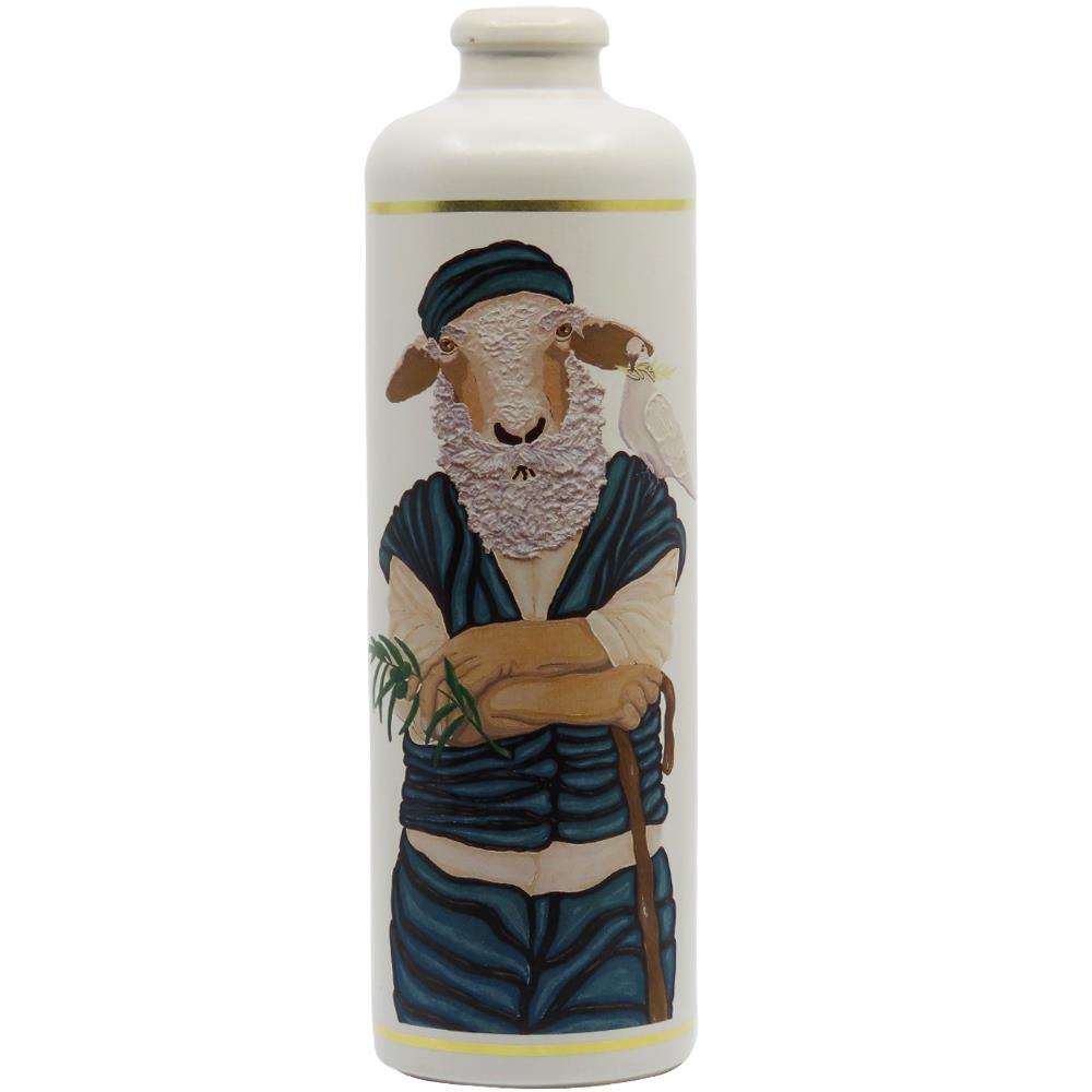 Der Schäfer von Lesbos Keramikflasche 500ml - inkl. TAPI - Ausgießer mit Holzdeckel - Limitierte Edition von Adam Karamanlis