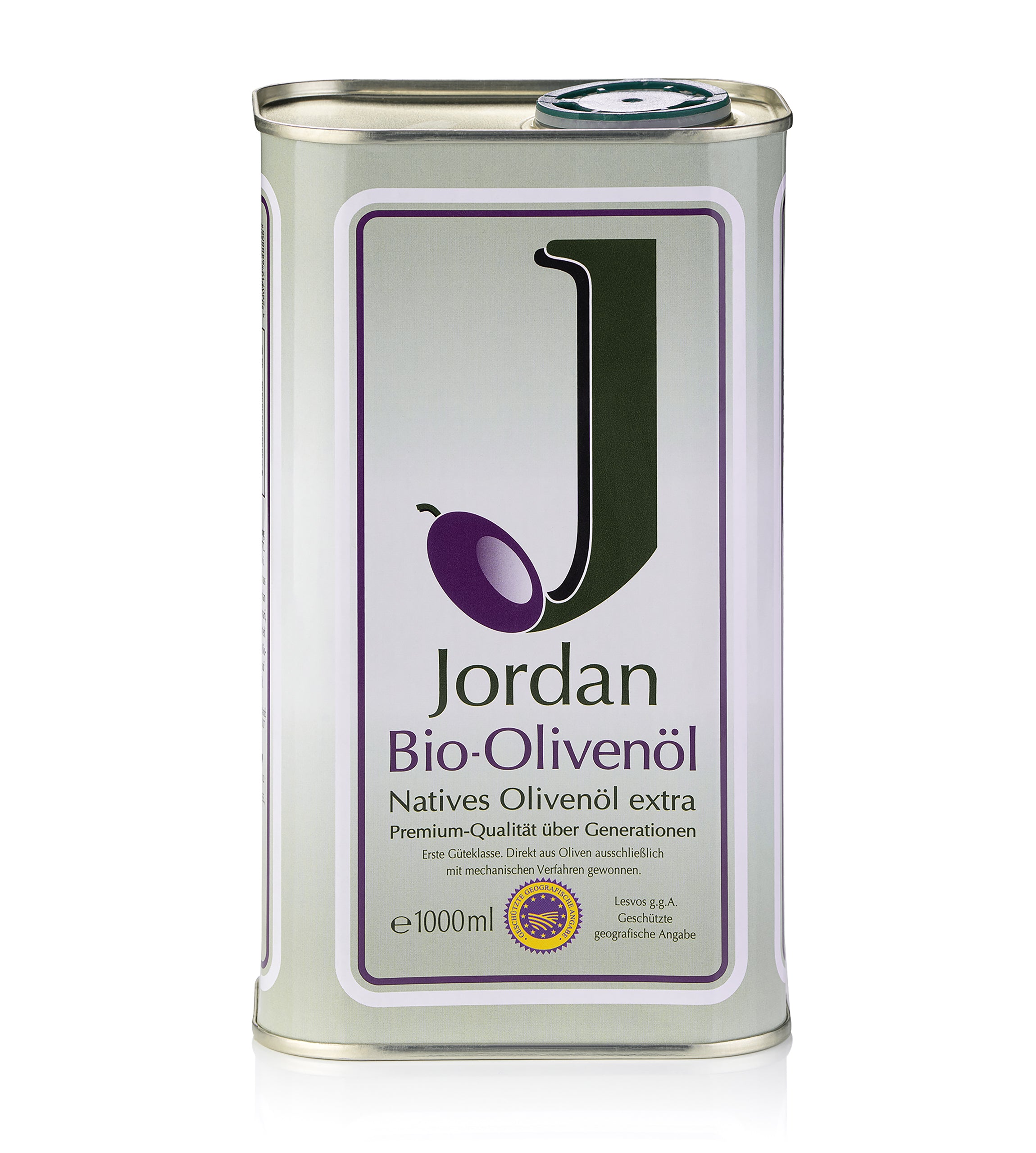 Jordan Olivenöl - BIO-Olivenöl - Kanister 1,00 Liter - GR-BIO-01