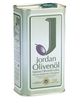 Jordan Olivenöl - Natives Olivenöl Extra - Kanister - 1,00 Liter (2er Pack)