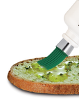 Jordan Edelstahl-Ausgießer mit Silikonpinsel, präzises Dosieren