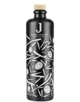 Jordan Keramikflasche - matt schwarz mit weißen Symbolen - inkl. Ausgießer - 500 ml