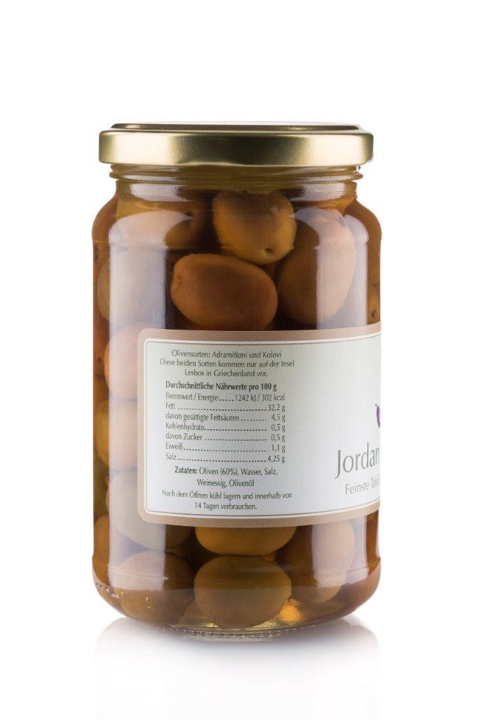 Jordan Olivenöl - Oliven - fruchtig und fein - 350g Glas
